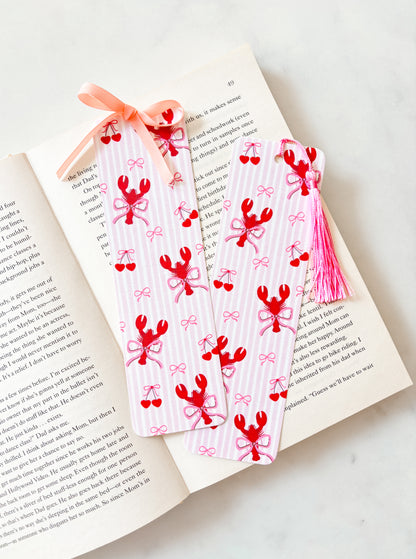 Coquette Lobster Bookmark | Summer Bookmark