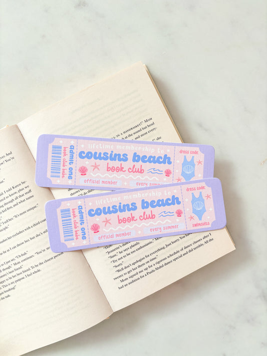 Cousins Beach Book Club Bookmark
