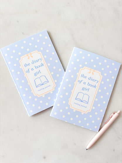 Diary Of A Book Girl Reading Journal | A5 Book Review Notebook