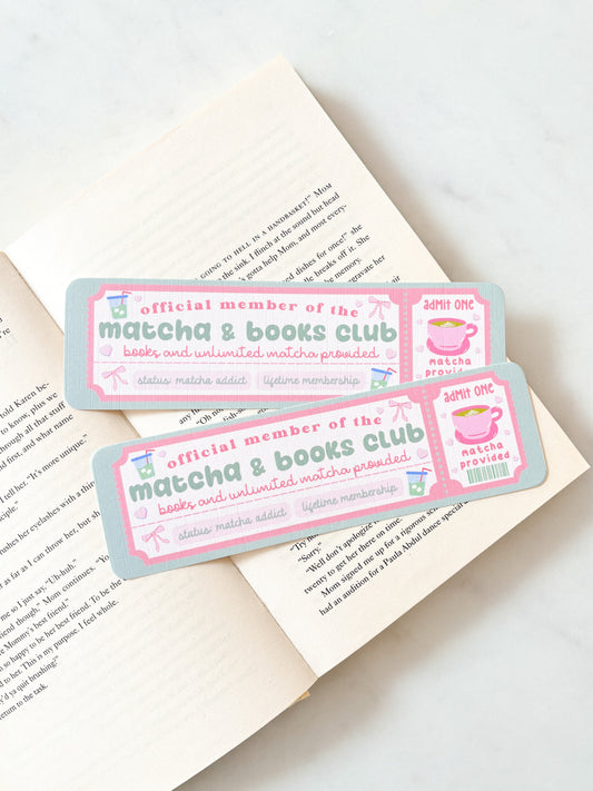 Matcha bookmark Matcha club