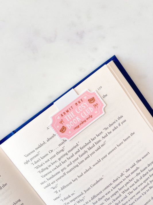 Teddy bear bookmark cosy