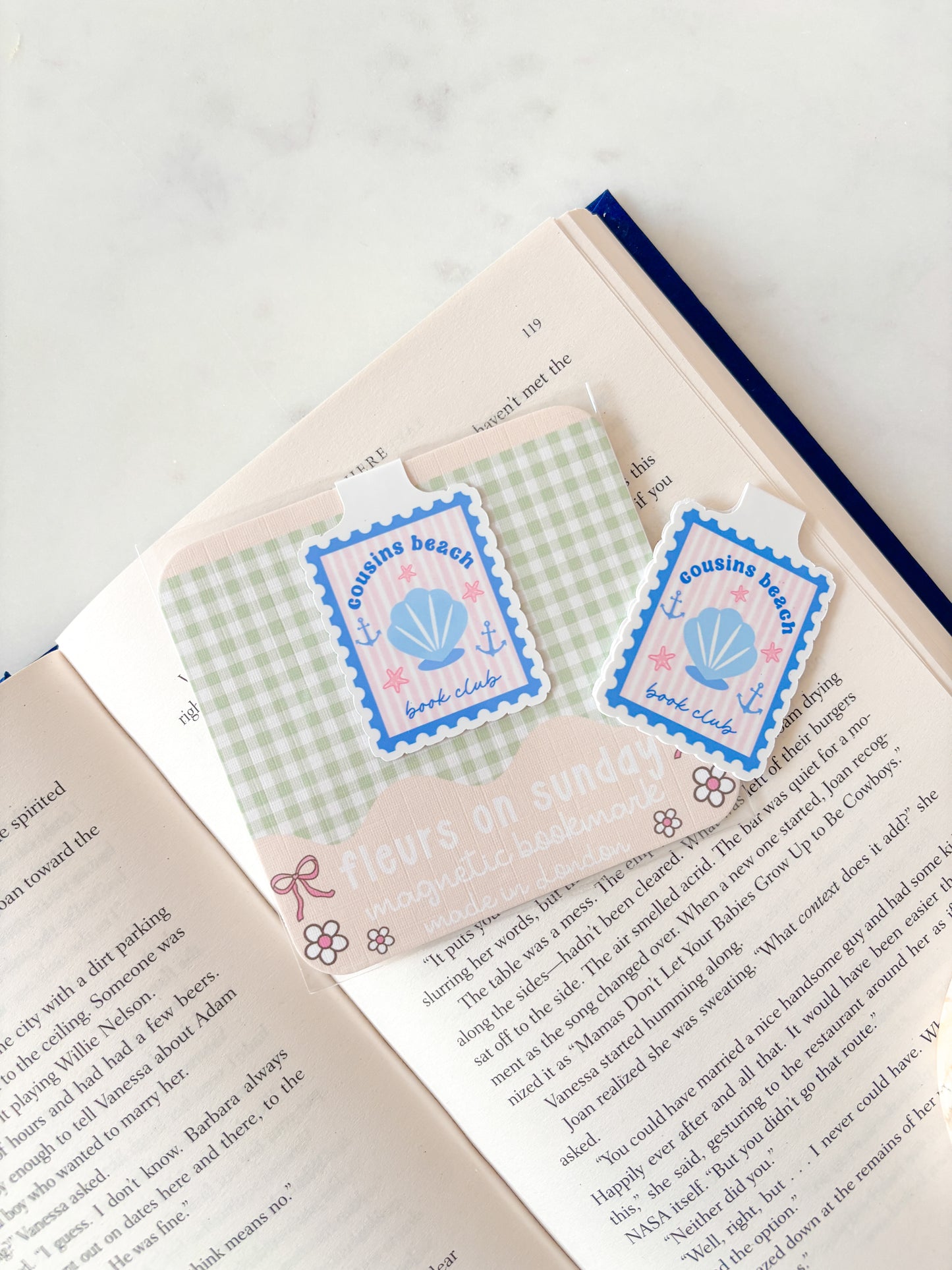 Cousins Seashell Magnetic Bookmark