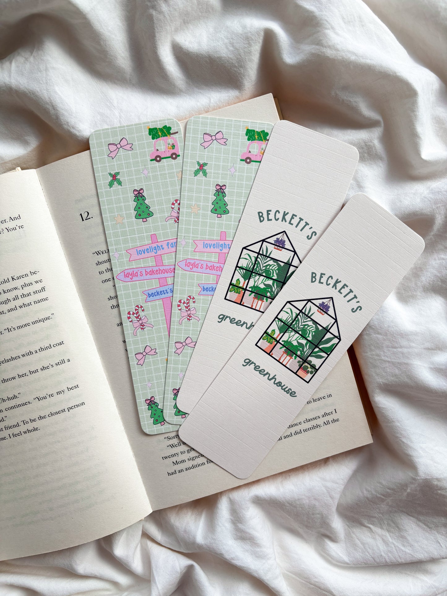 Beckett's Greenhouse Lovelight Farm Bookmark