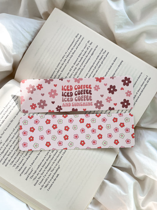 Iced Coffee and Sunshine Bookmark | Summer Bookmark