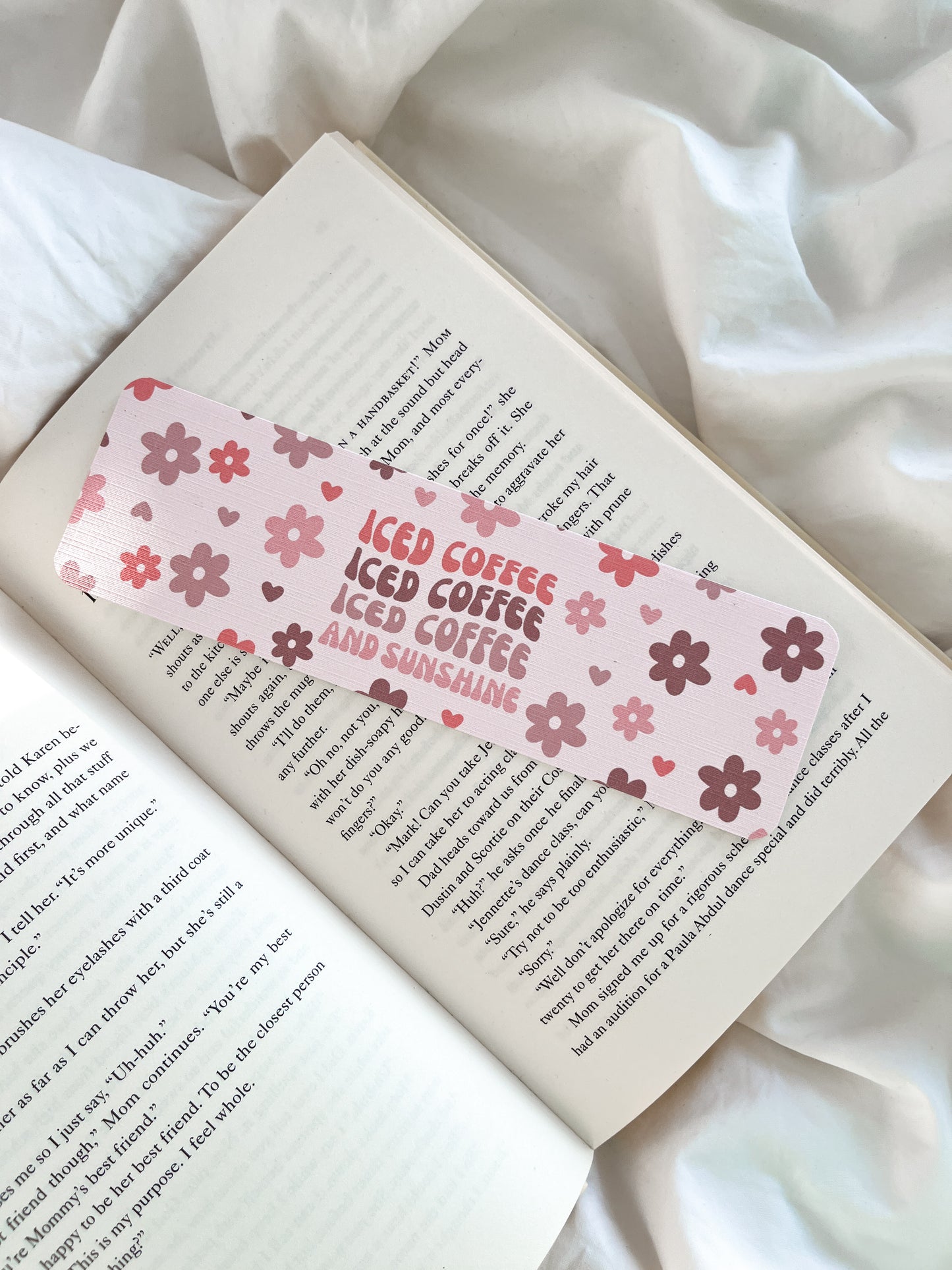 Iced Coffee and Sunshine Bookmark | Summer Bookmark