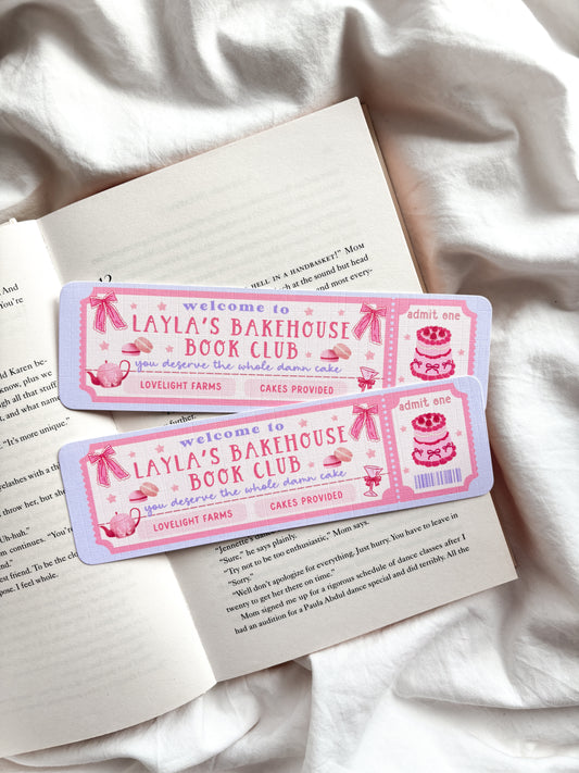 Layla's Bakehouse Book Club | Lovelight Farm Bookmark