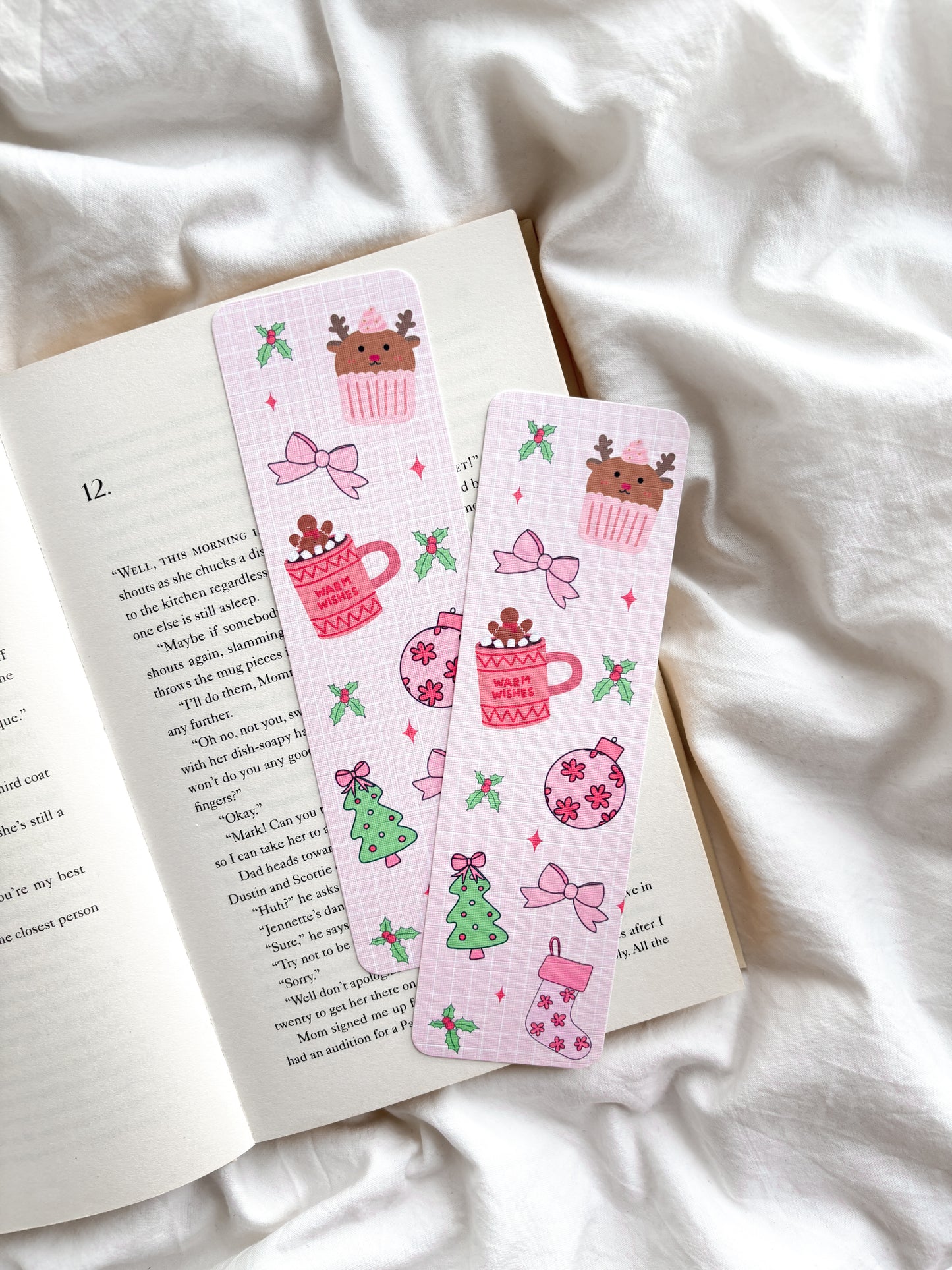 Christmas Coquette Hot Cocoa Bookmark