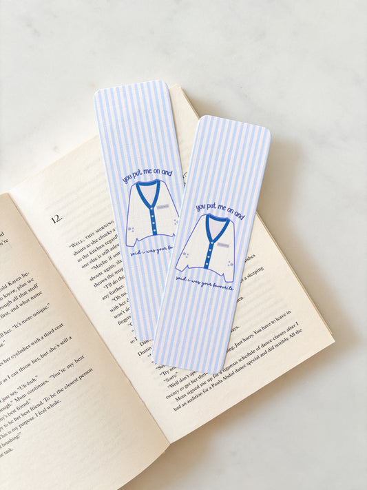 Cozy Cardigan Bookmark