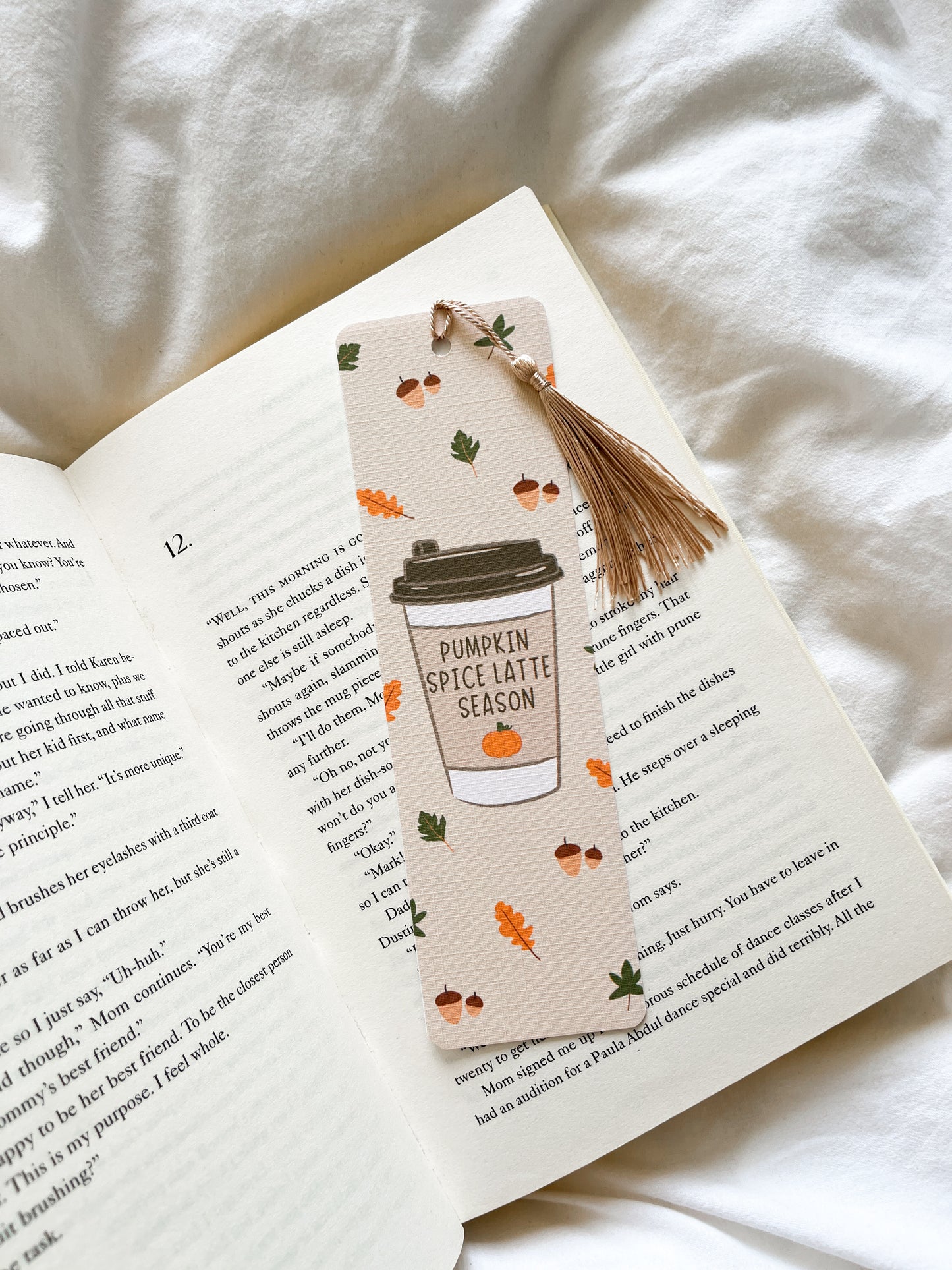 Coffee Bookmark | Autumn Fall Bookmarks | Pumpkin Spice Latte & Chai Latte Bookmark