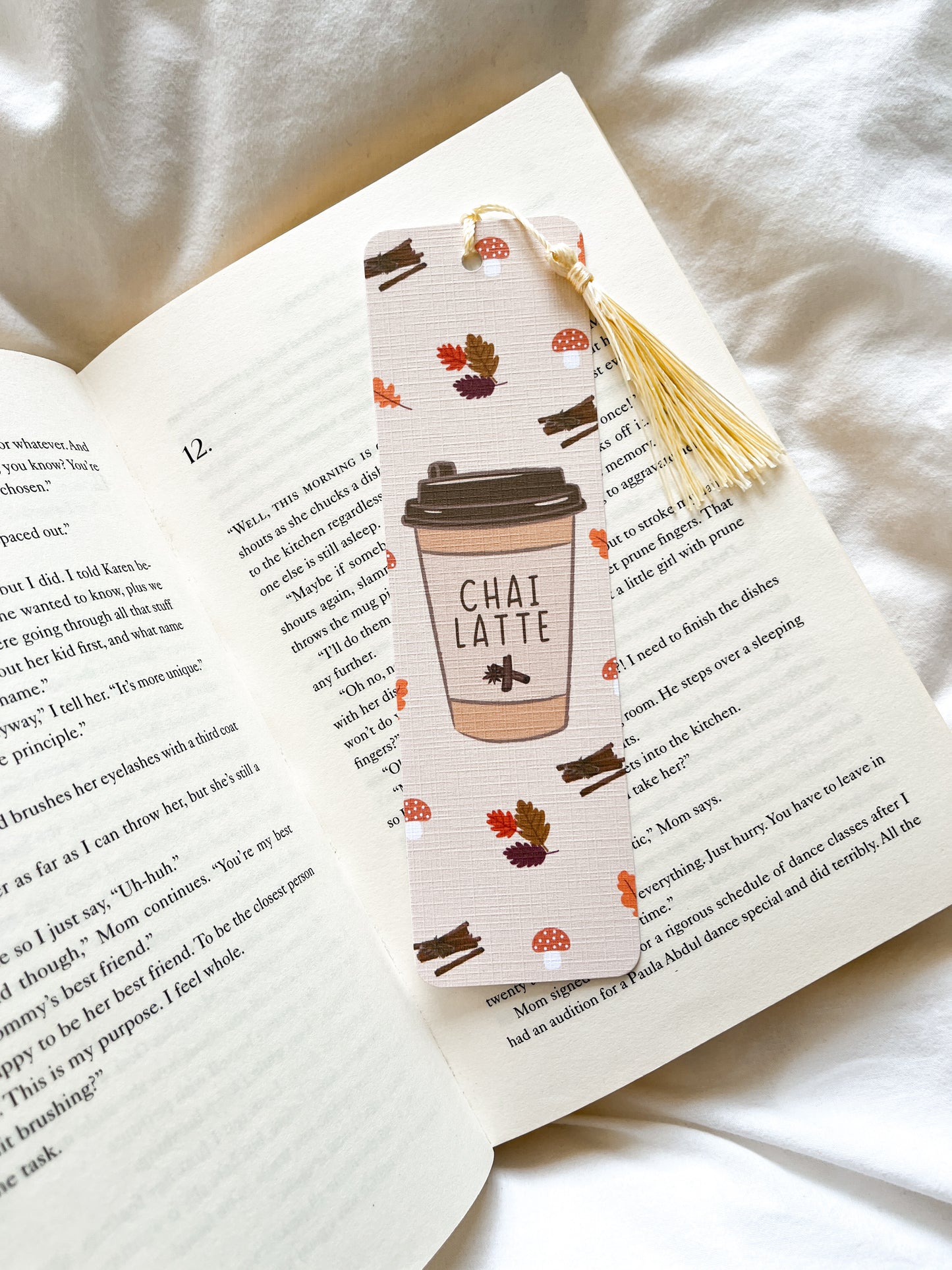 Coffee Bookmark | Autumn Fall Bookmarks | Pumpkin Spice Latte & Chai Latte Bookmark