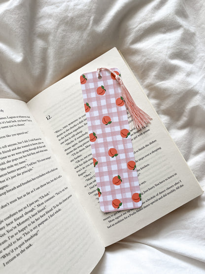 Cute Cherry Peach Bookmark | Keep Driving Bookmark