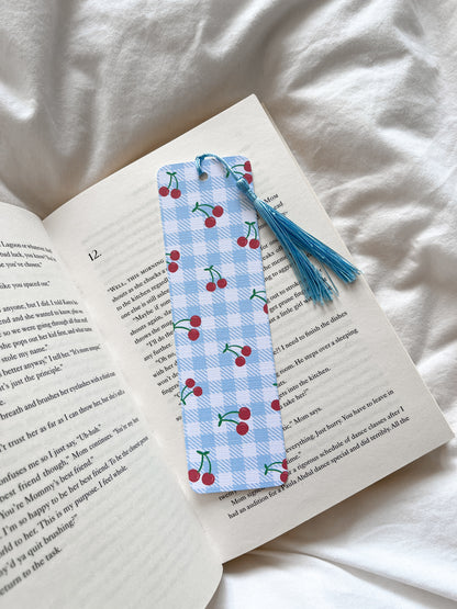 Cute Cherry Peach Bookmark | Keep Driving Bookmark