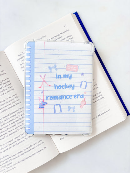 In My Hockey Romance Era Notebook Kindle Insert | Cute E-Reader Insert