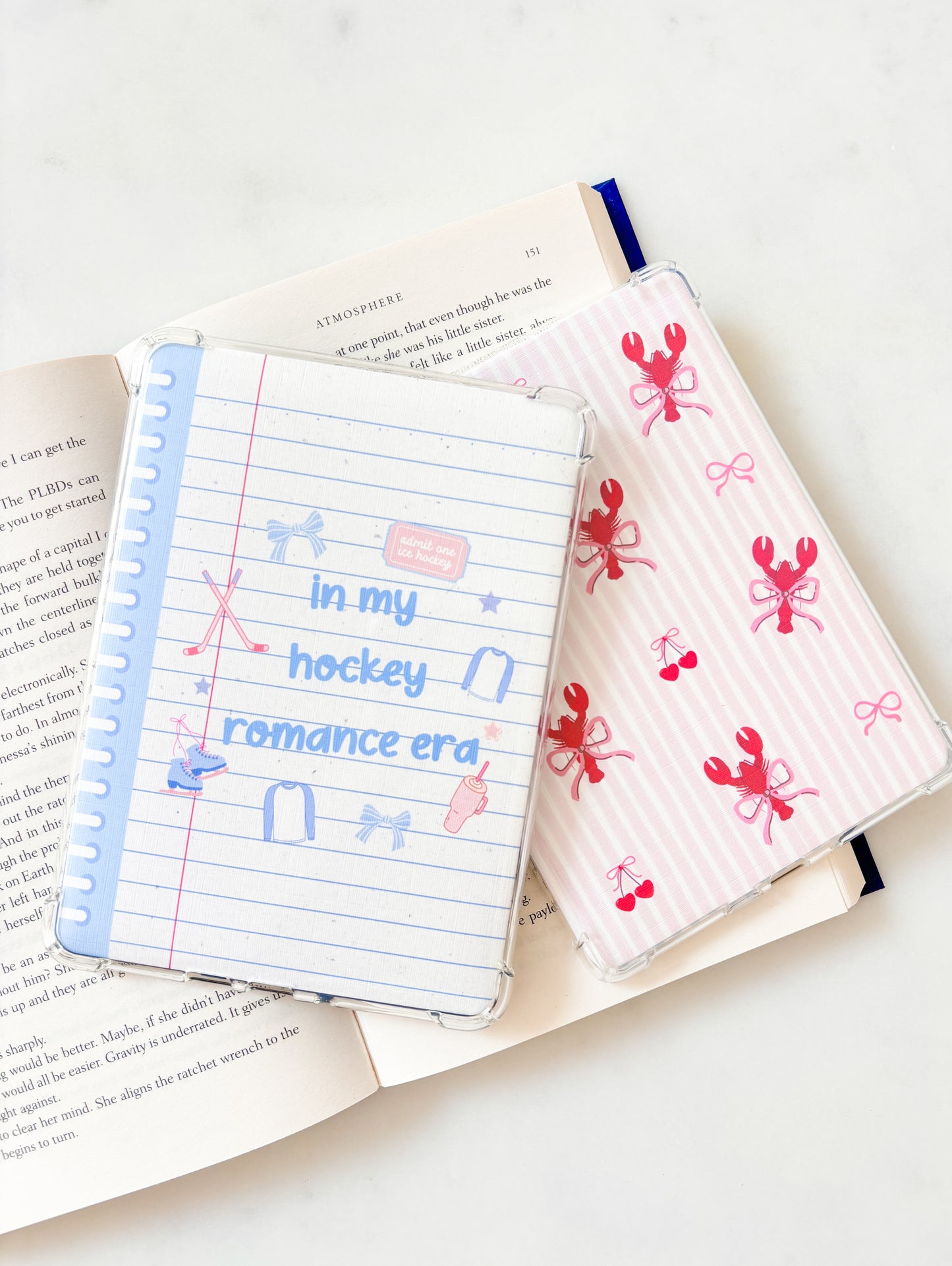 In My Hockey Romance Era Notebook Kindle Insert | Cute E-Reader Insert