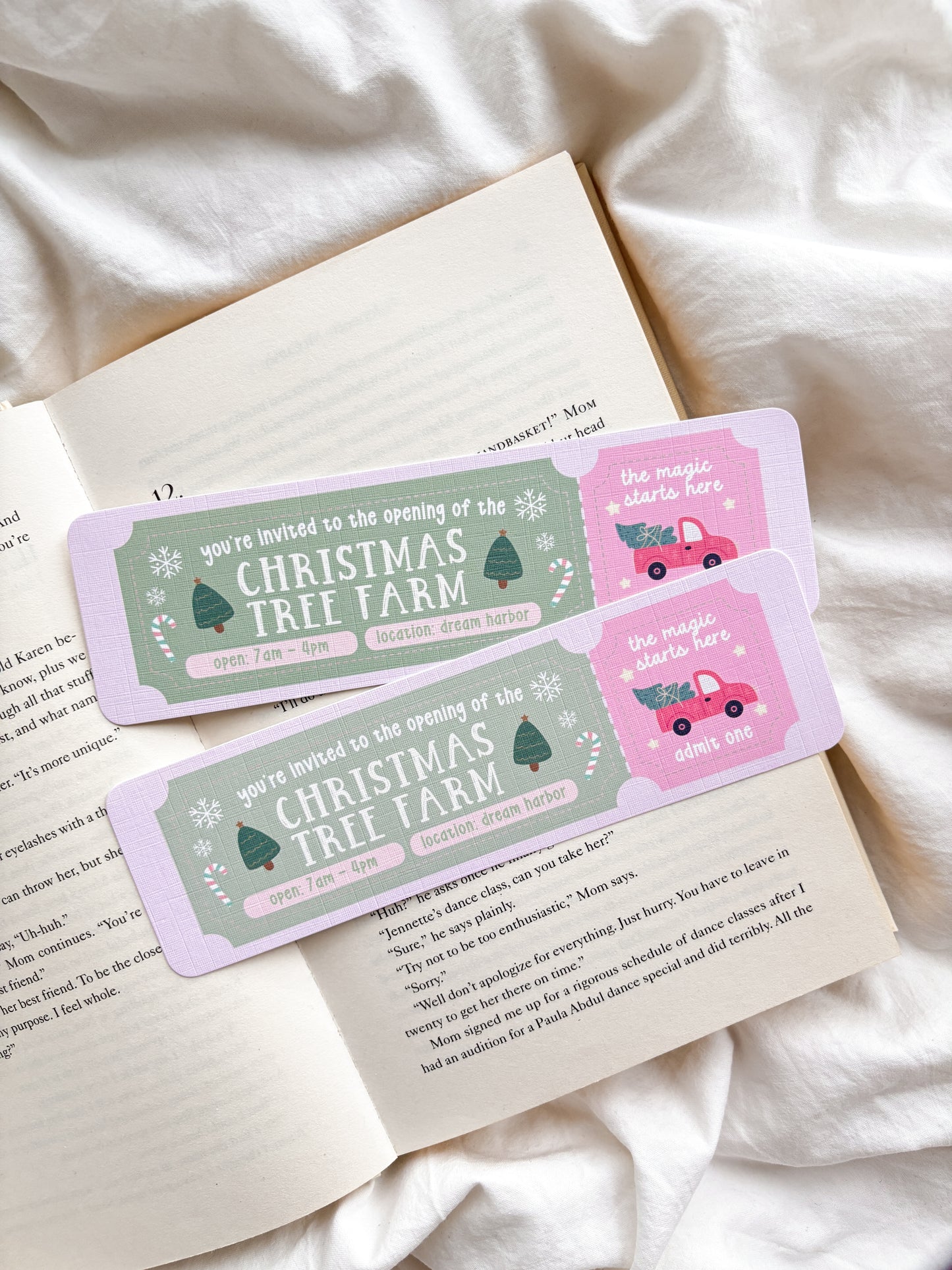 Christmas Tree Farm Bookmark | Dream Harbor Bookmark