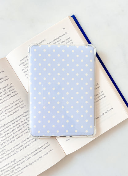 Sweet Blue Polka Dot Kindle Insert | Cute E-Reader Insert