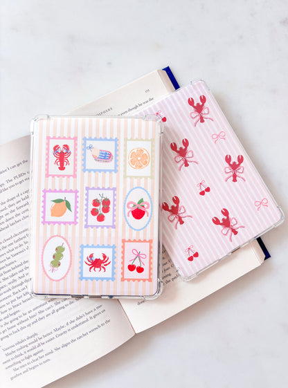 Italian Summer Stamps Kindle Insert | Cute Stamps E-Reader Insert