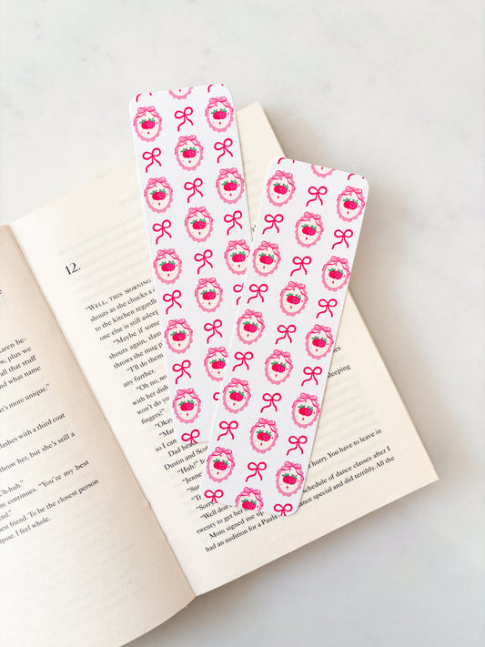 Strawberry Coquette Bookmark