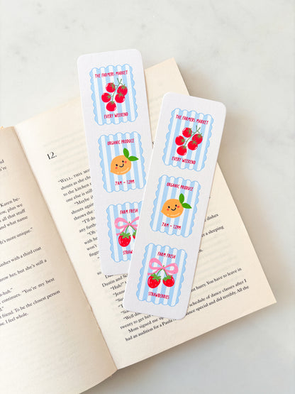 The Farmers Market Bookmark | Fruit & Veg Bookmark