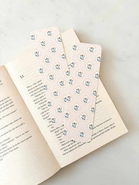 Yellow Floral Wallpaper Bookmark