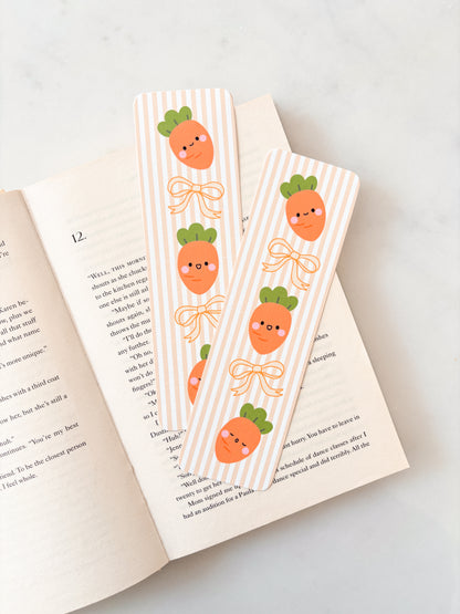 Cute Carrot Bookmark | Spring Bookmark