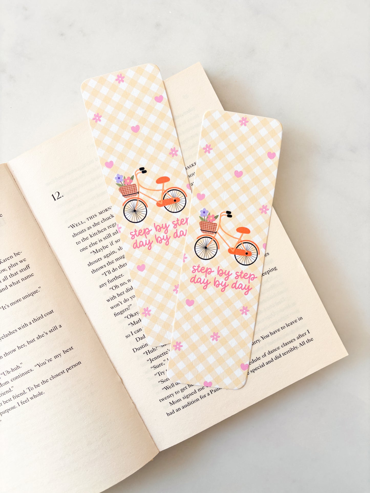 Floral Bicycle Bookmark