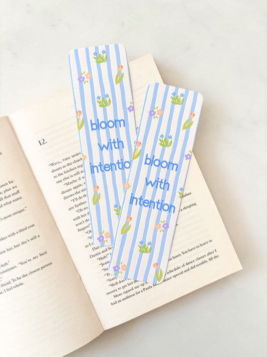 Bloom With Intention Bookmark | Tulips Bookmark