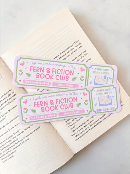 Fern & Fiction Book Club Bookmark