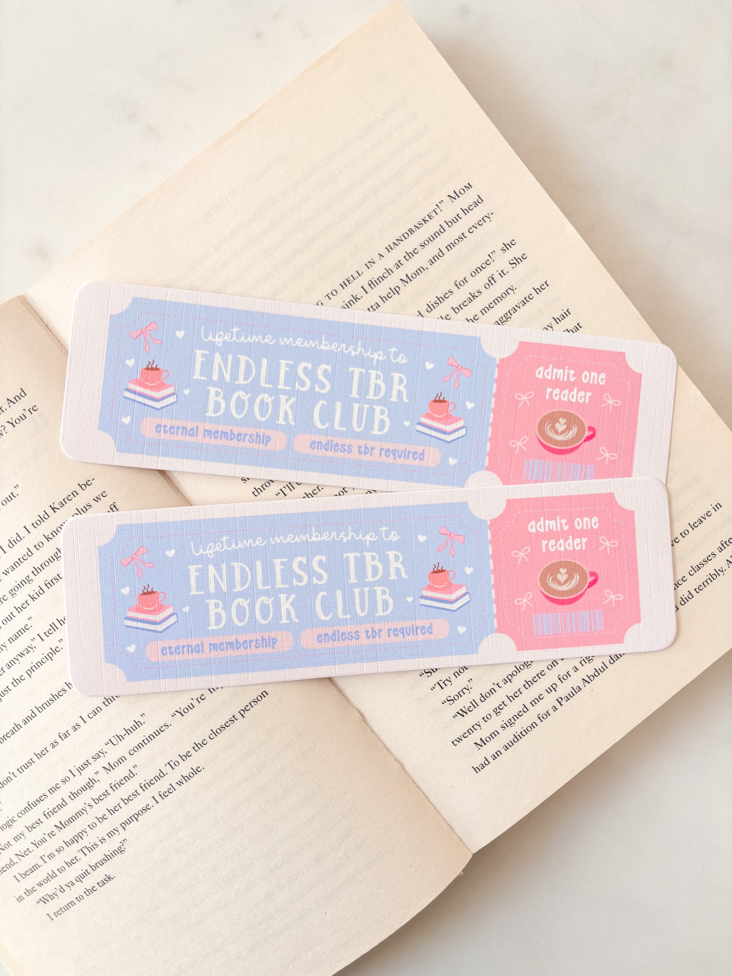 Endless TBR Book Club Bookmark