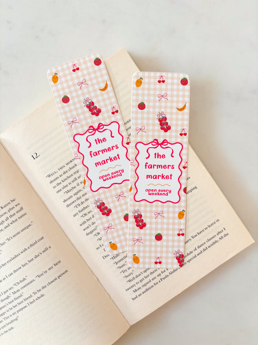 The Farmers Market Cottagecore Bookmark