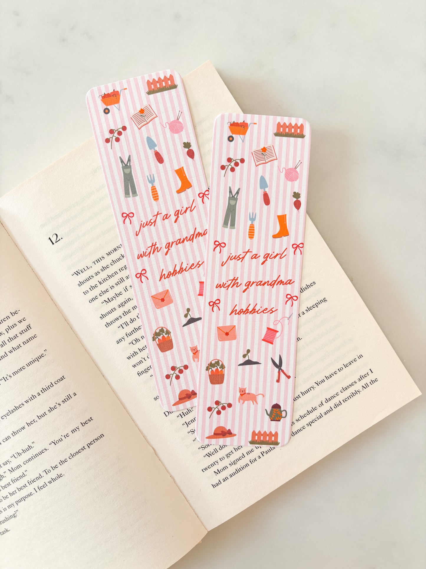 Just A Girl With Grandma Hobbies Bookmark