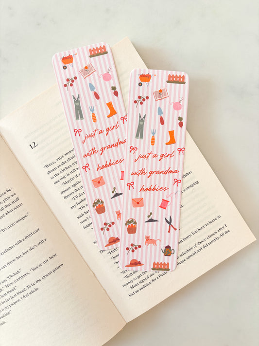 Just A Girl With Grandma Hobbies Bookmark
