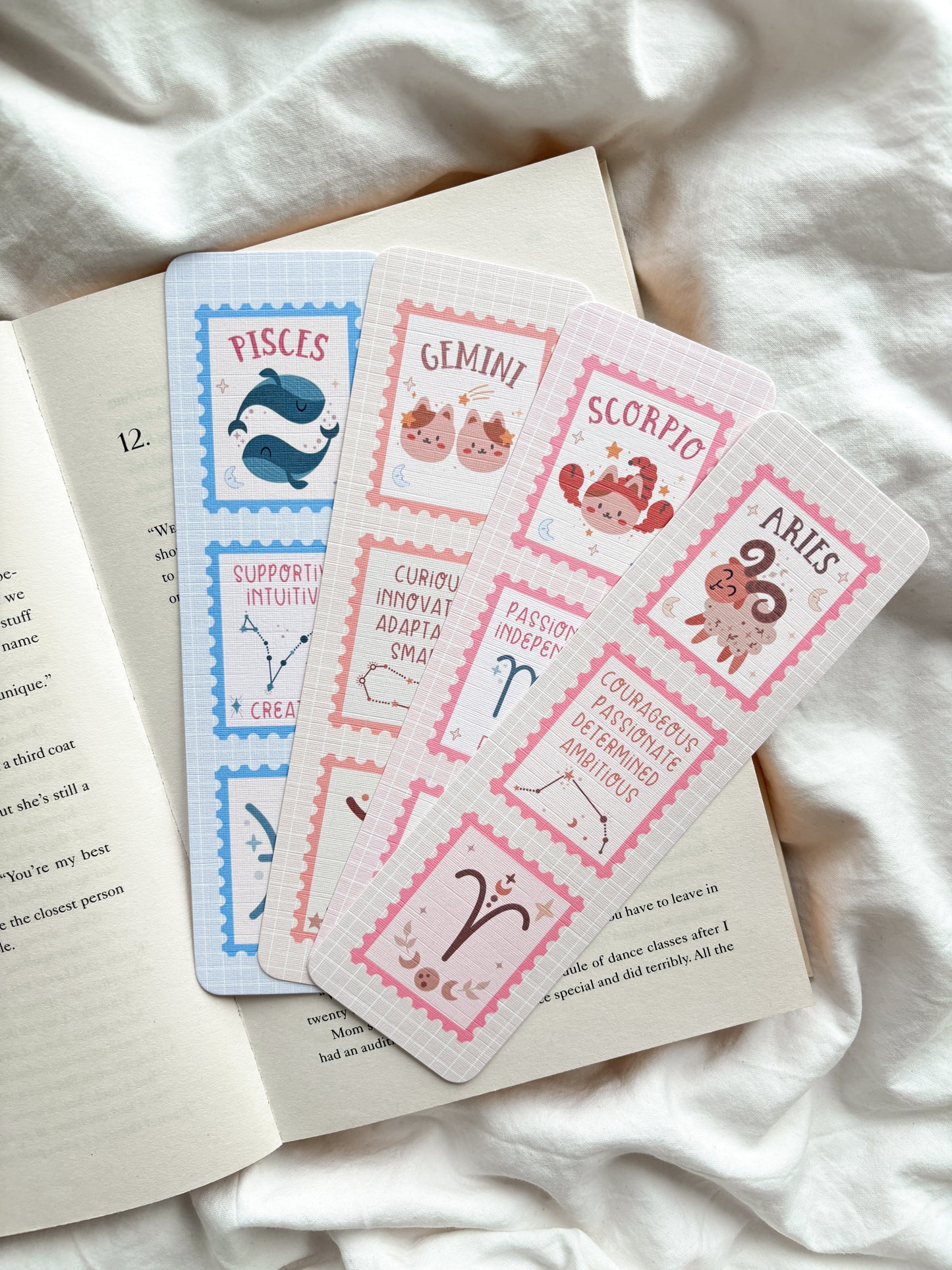 Zodiac Starsign Bookmark | Cute Star sign Bookmark