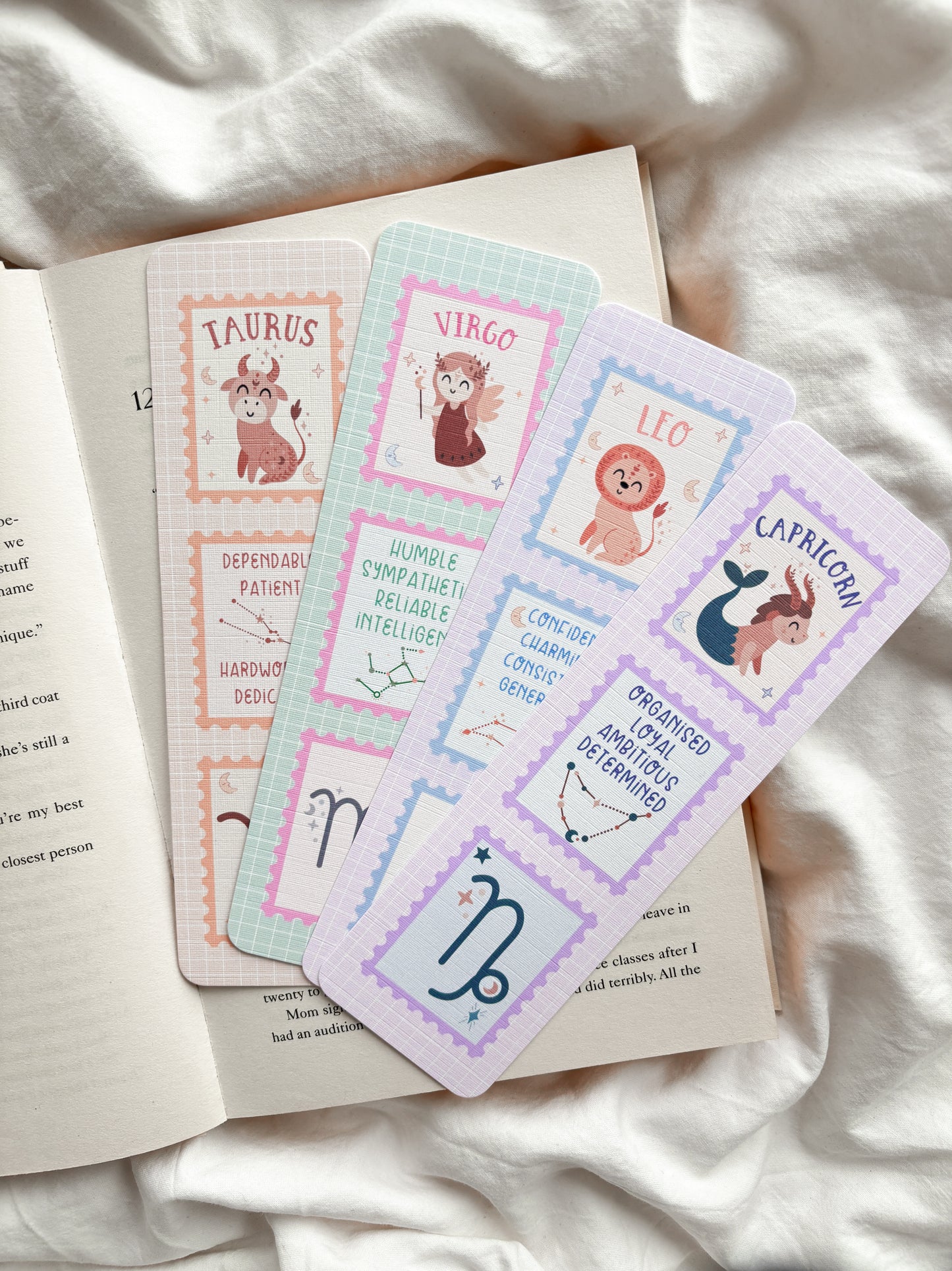 Zodiac Starsign Bookmark | Cute Star sign Bookmark