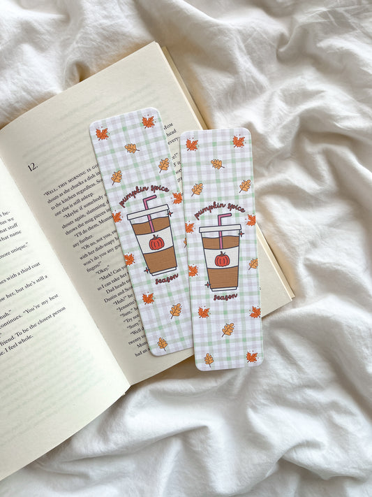 Pumpkin Spice Latte Cottagecore Bookmark