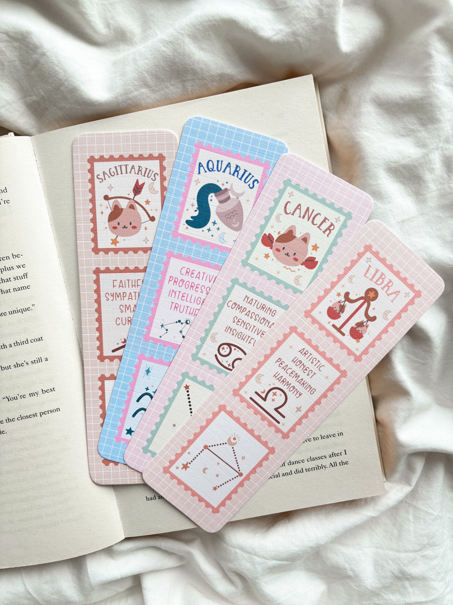 Zodiac Starsign Bookmark | Cute Star sign Bookmark