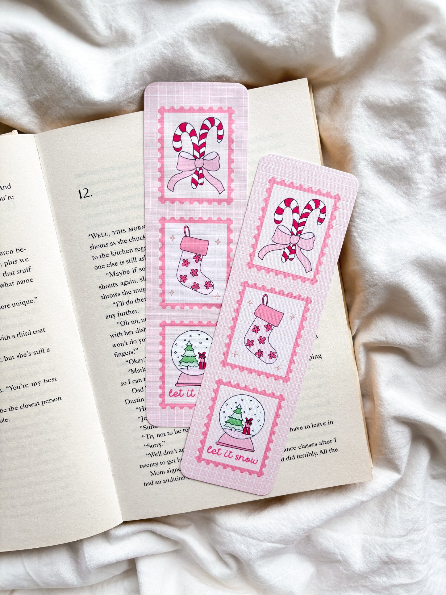 Coquette Christmas Stamp Bookmark | Christmas Stamp Bookmark