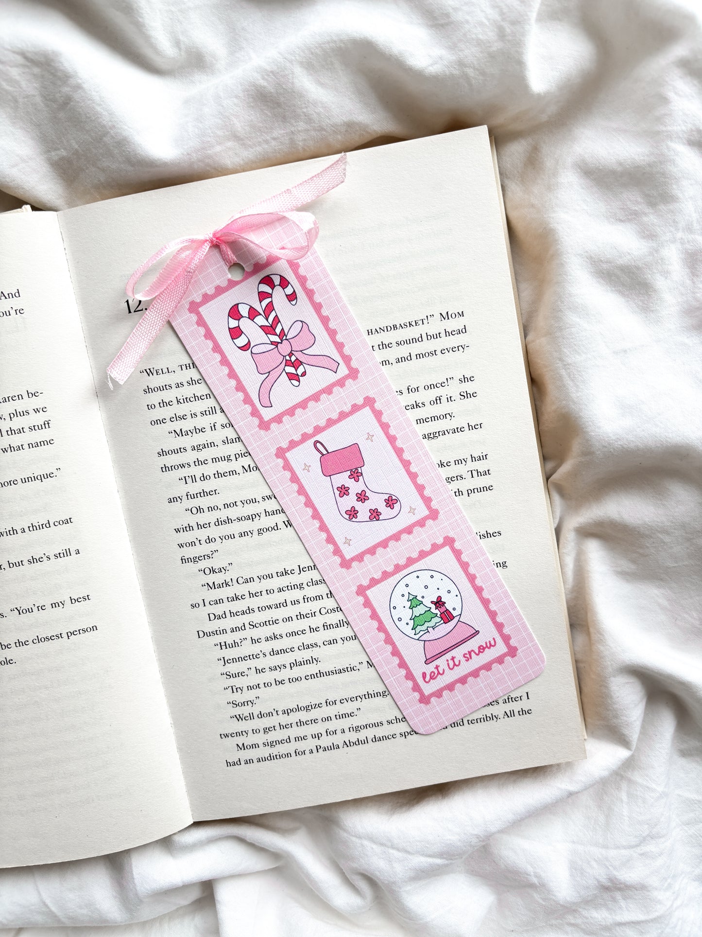 Coquette Christmas Stamp Bookmark | Christmas Stamp Bookmark