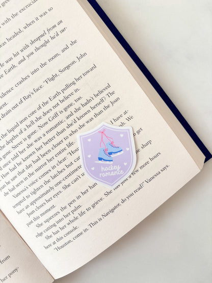 Ice Hockey Skates Purple Sticker