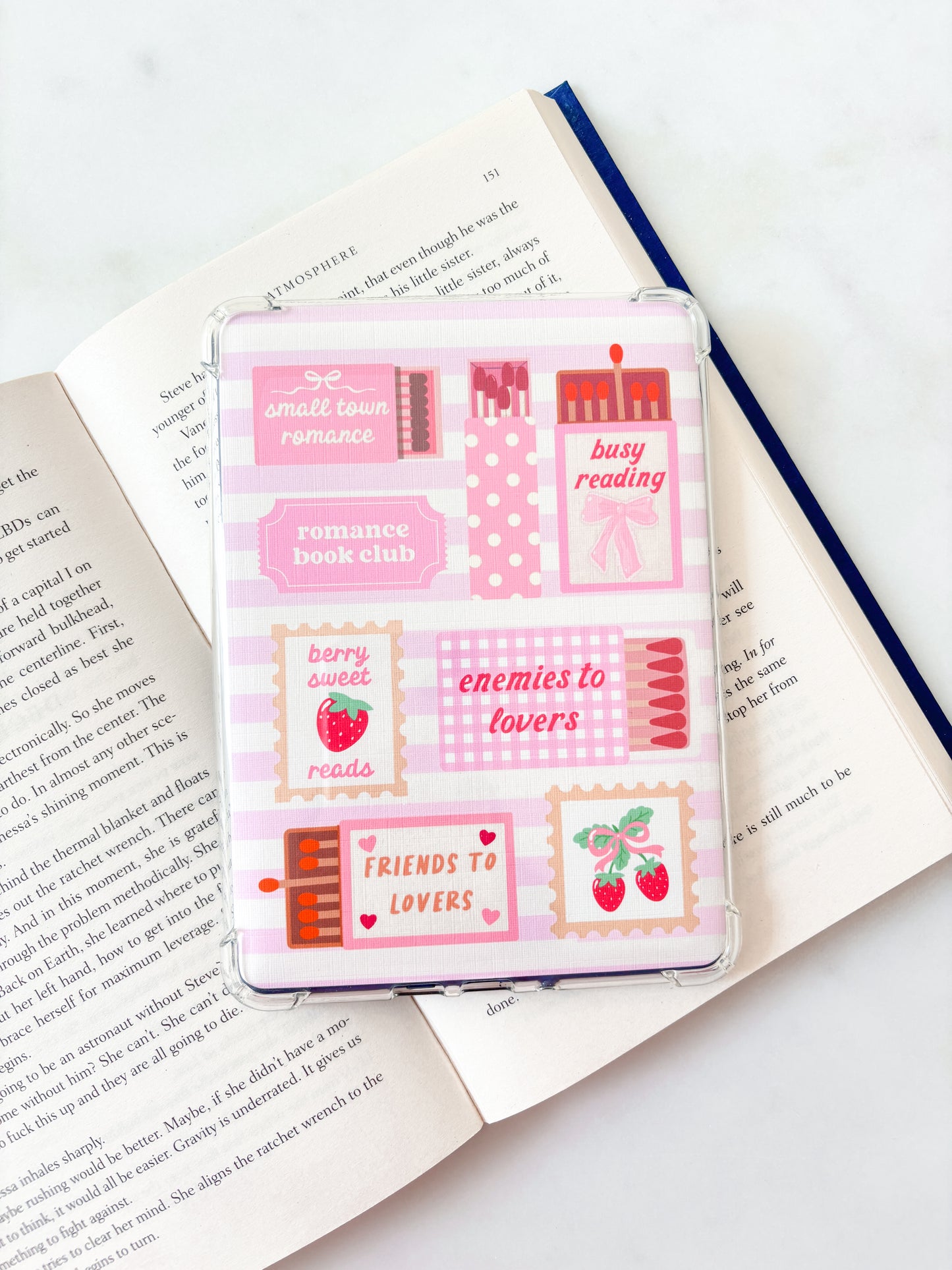 Romance Reader MatchBox Kindle Insert | Cute E-Reader Insert