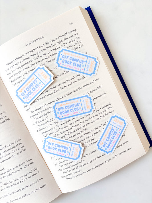 Off Campus Book Club Sticker