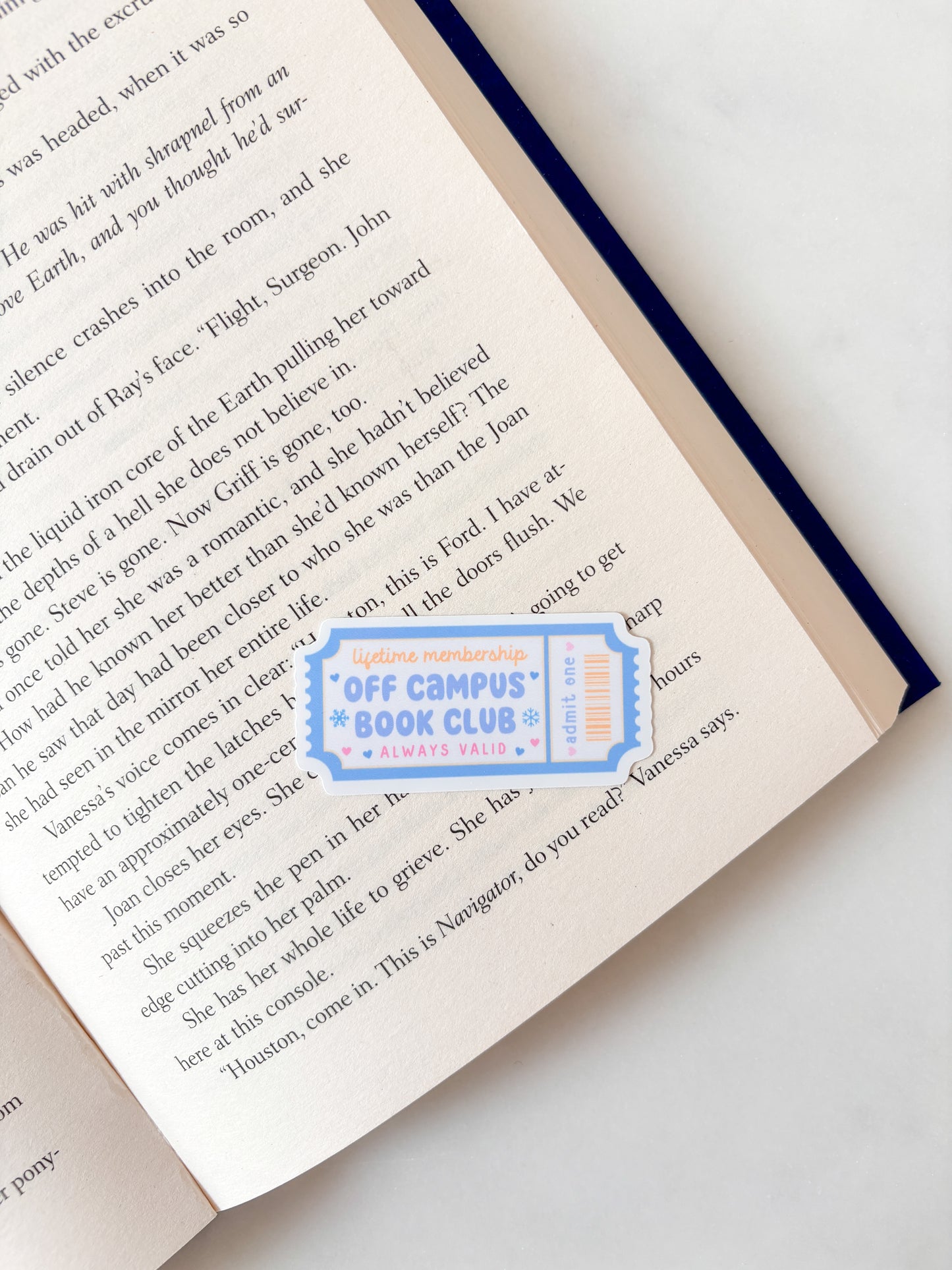 Off Campus Book Club Sticker
