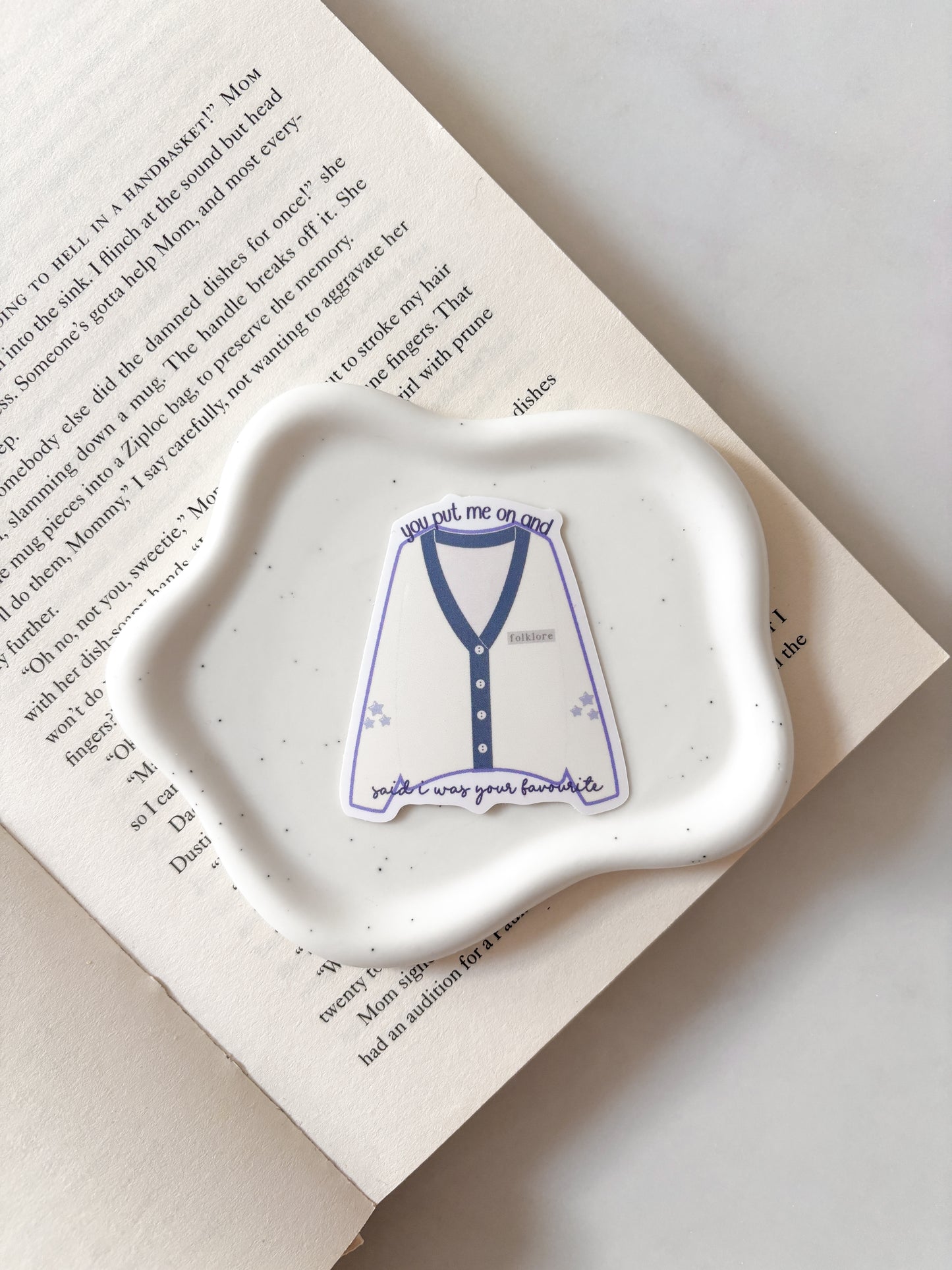 Cozy Cardigan Sticker | Folklore Sticker