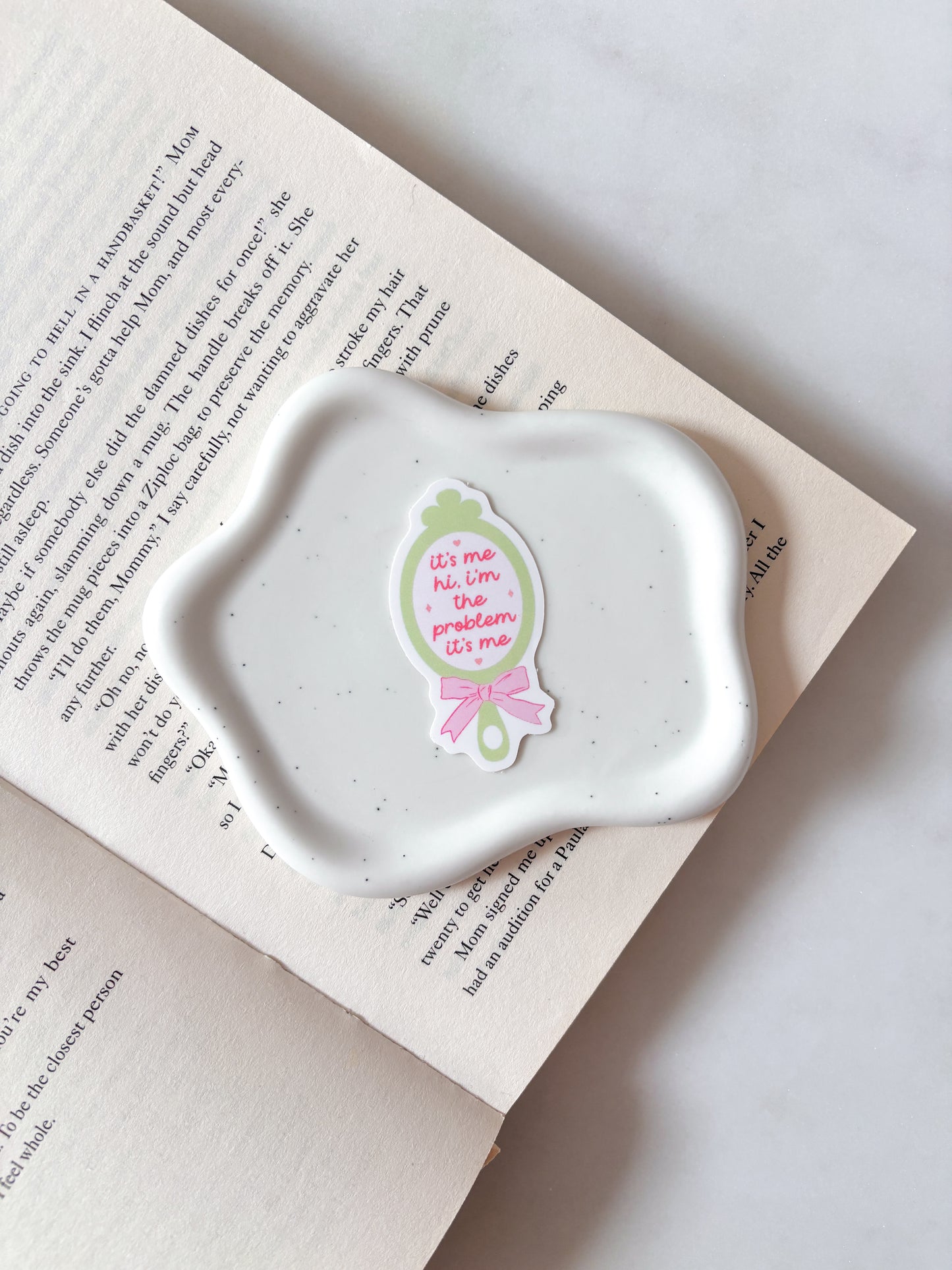 Hi I'm The Problem It's Me Mirror Sticker