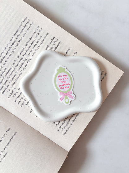 Hi I'm The Problem It's Me Mirror Sticker