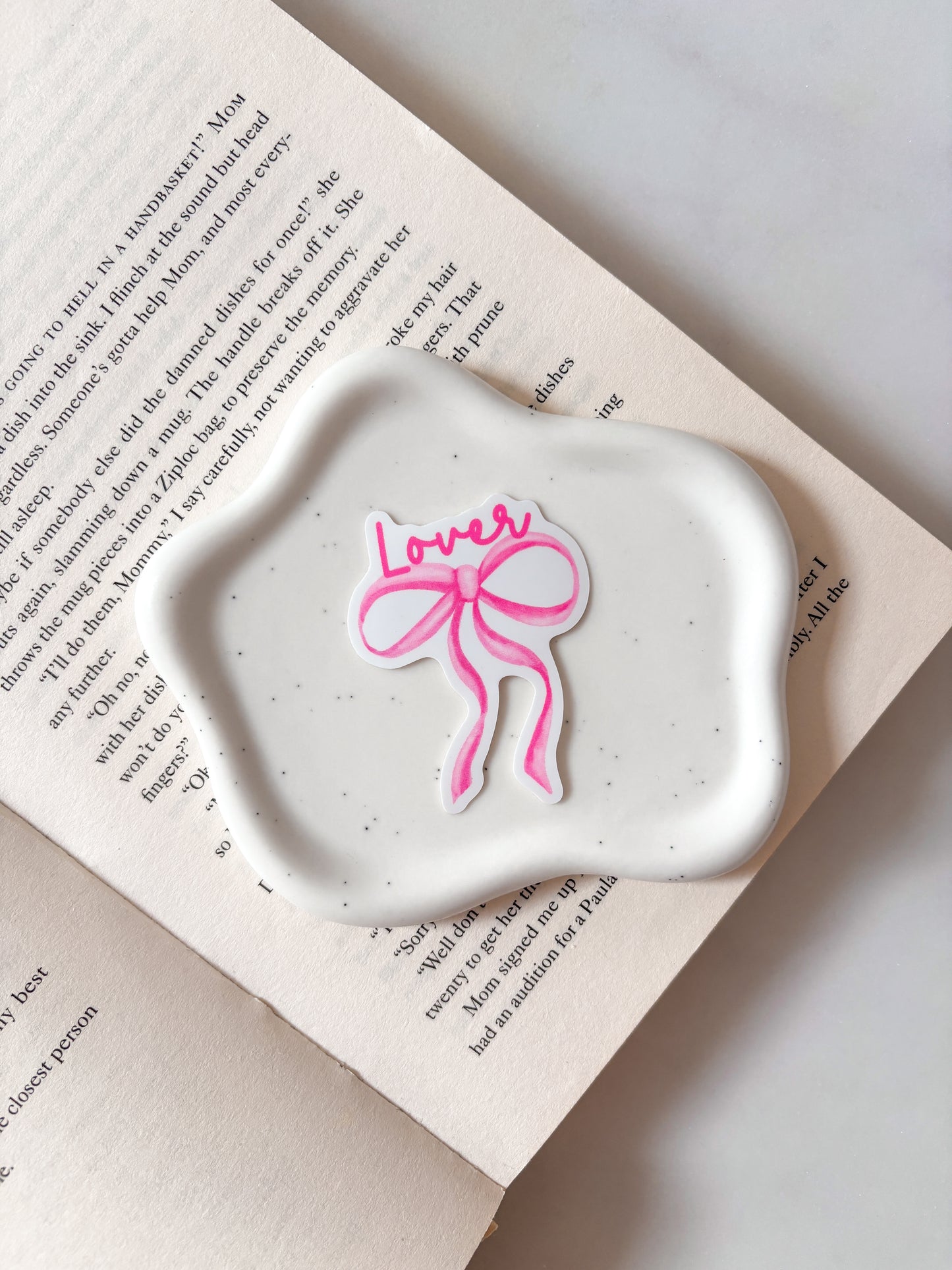 Lover Pink Bow Sticker