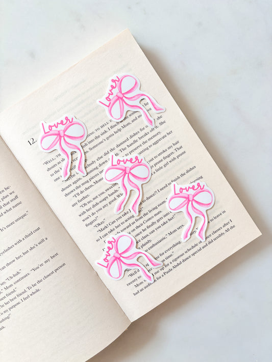 Lover Pink Bow Sticker