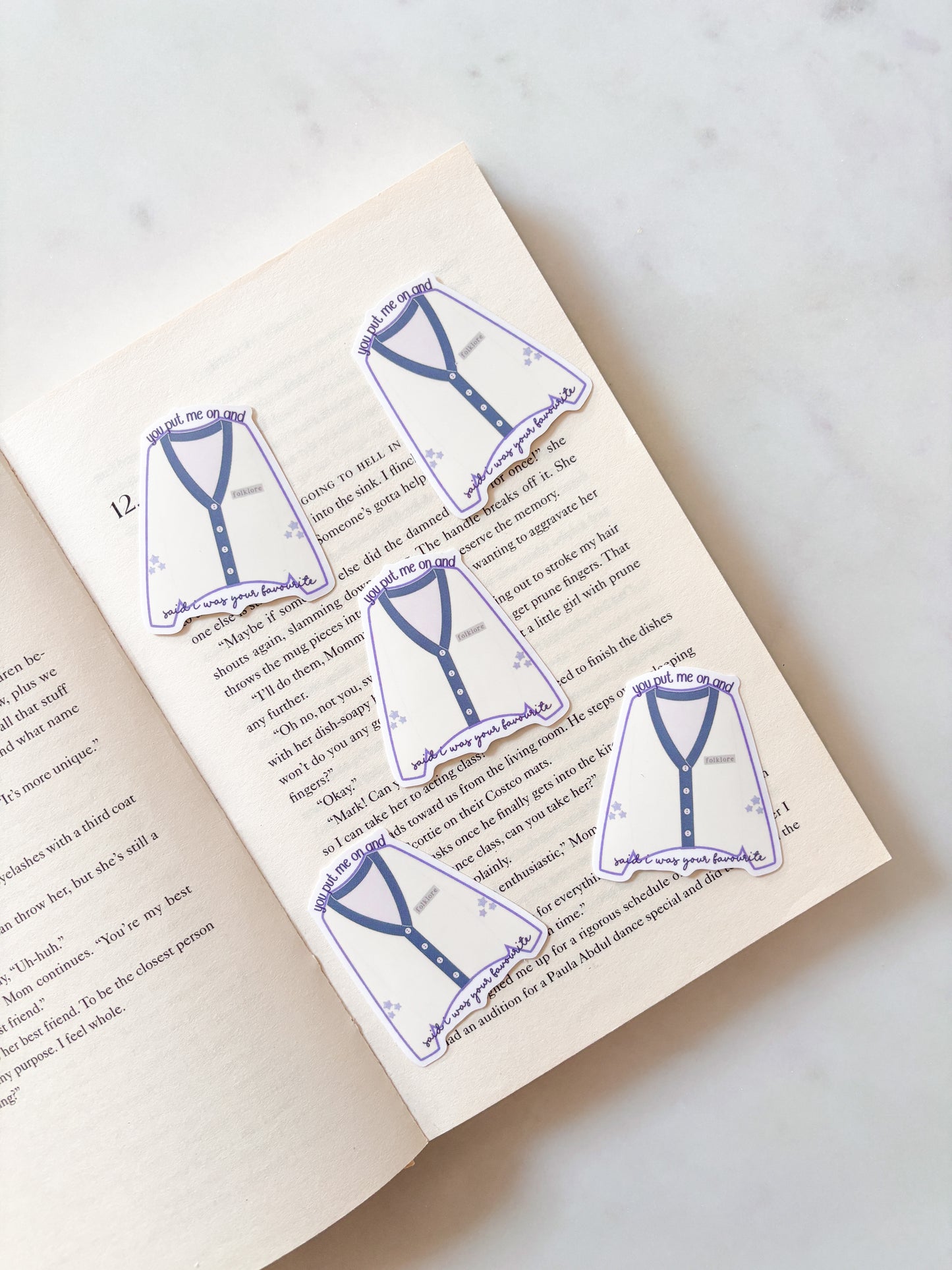 Cozy Cardigan Sticker | Folklore Sticker