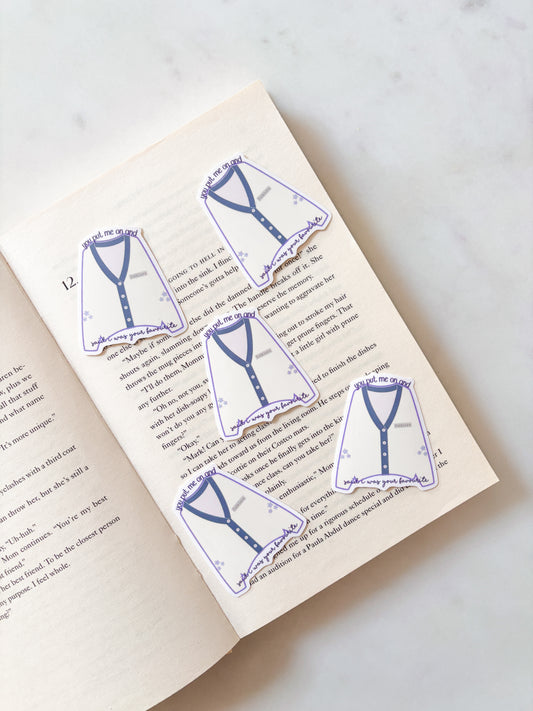 Cozy Cardigan Sticker | Folklore Sticker