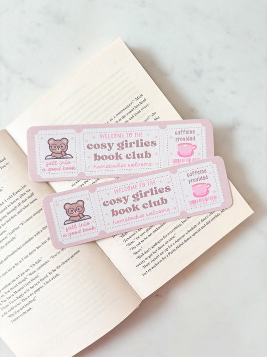 Cosy girlies bookmark Teddy Bear